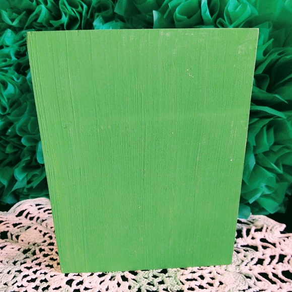 HAND CRAFTED EASTER MINI WOOD SIGN/TIERED TRAY DECOR/BUNNY RABBIT & JELLY BEANS - Picture 3 of 3